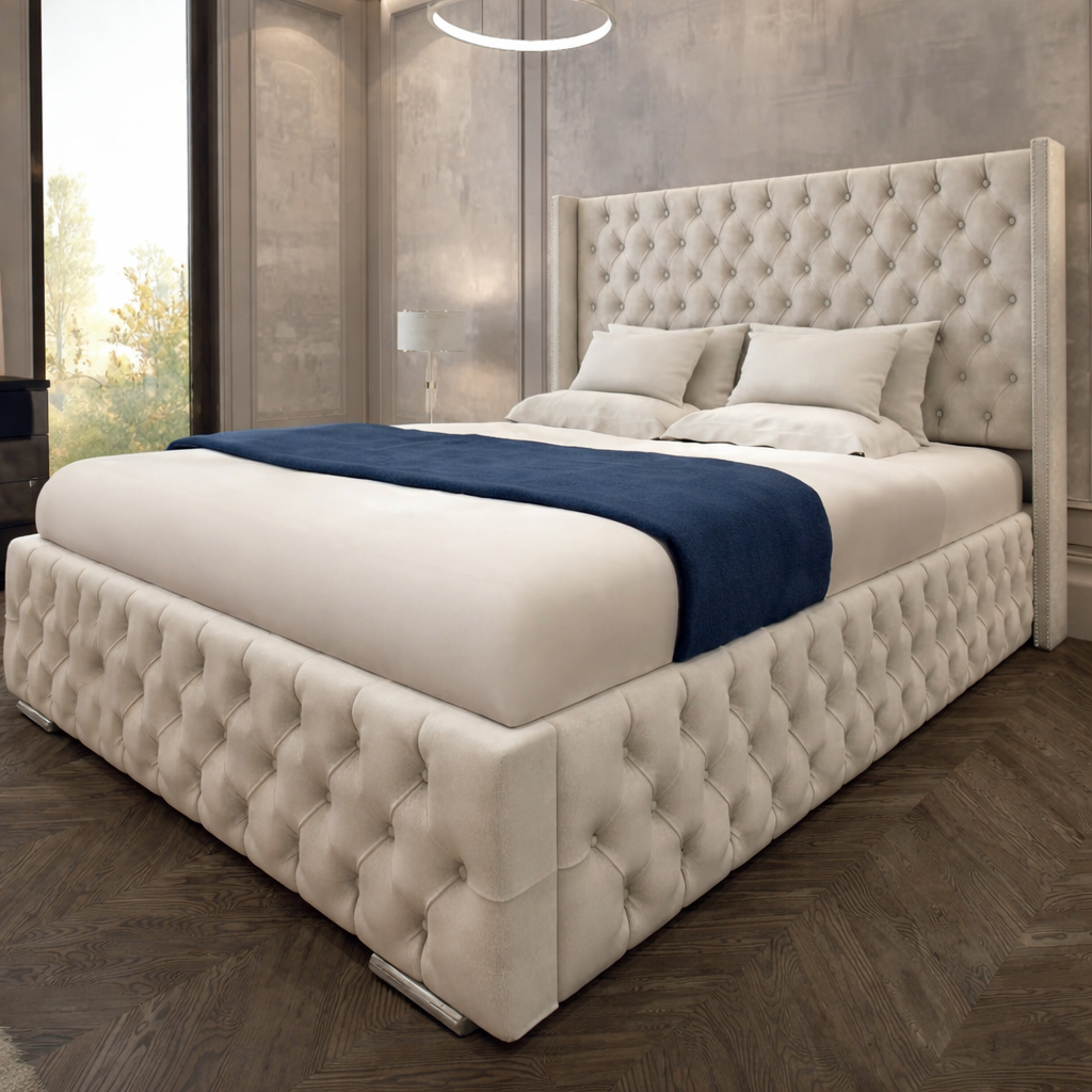 Harvey Chesterfield Wingback Bed